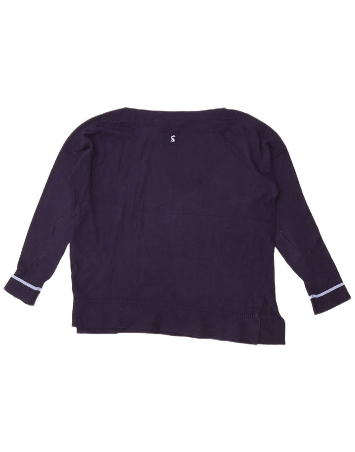Joules Sweat-shirt surdimensionné pour femme UK 14 Large Bleu marine Coton