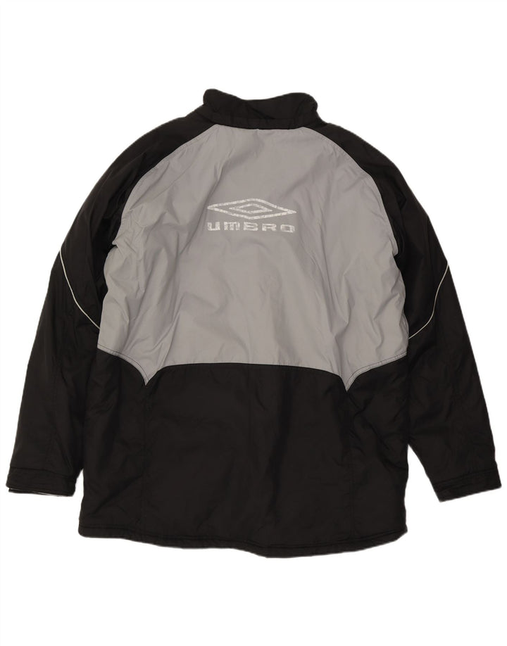 Umbro Veste coupe-vent pour homme UK 42 XL Gris Colorblock Nylon