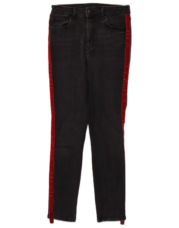 Zara Jean skinny pour femme EU 38 Small W28 L27 Noir Colourblock Coton