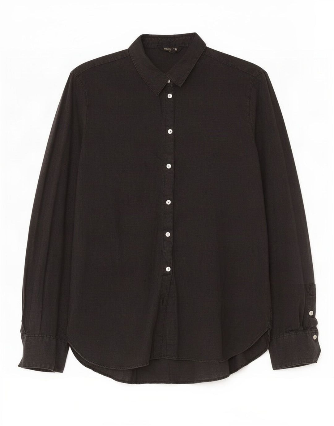 Massimo Dutti Chemise Femme EU 40 Lin Noir Moyen