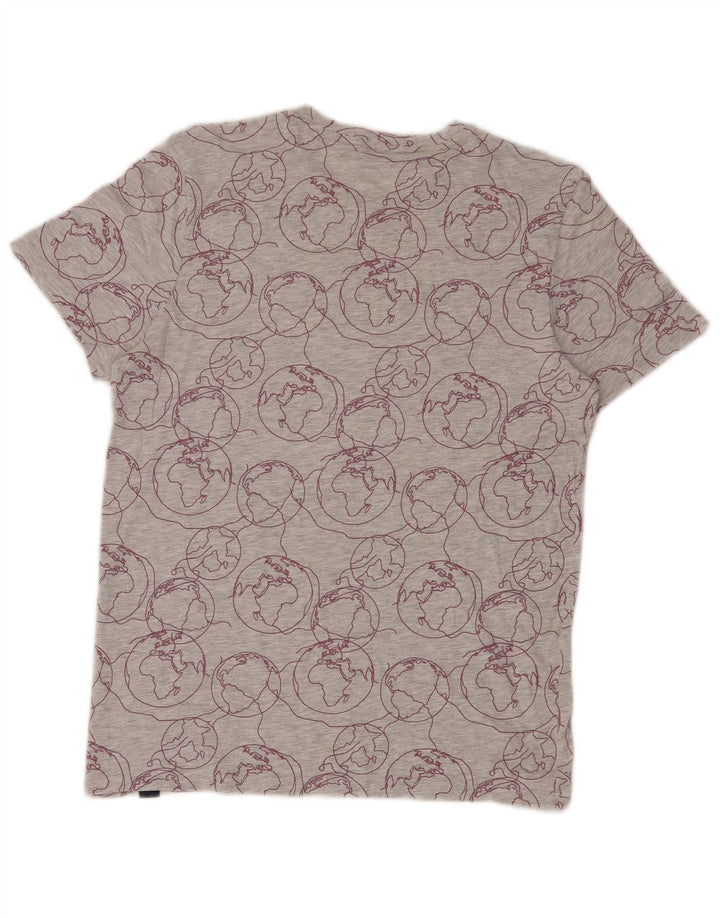Jack & Jones Tee-Shirt Graphique à Motif Abstrait Homme Gris Moyen