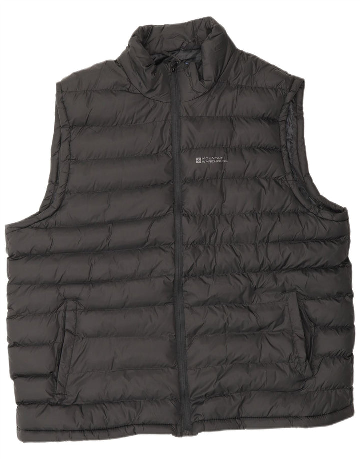 Mountain Warehouse Gilet rembourré pour homme UK 46 3XL Noir Nylon