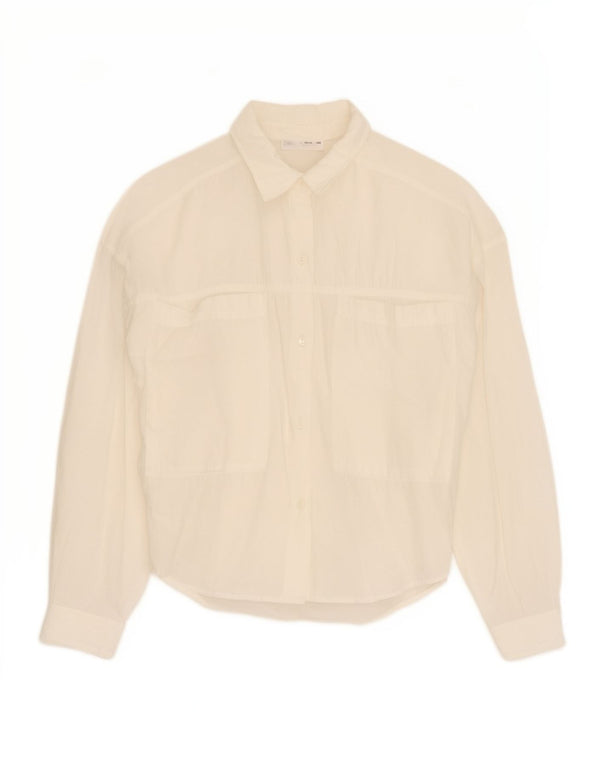 Chemisier Chemise Fille Zara 13-14 Ans Blanc Modal