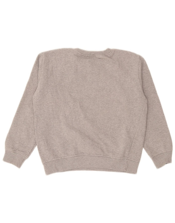 Benetton Sweat-Shirt Graphique Garçon 10-11 Ans XL Gris Coton