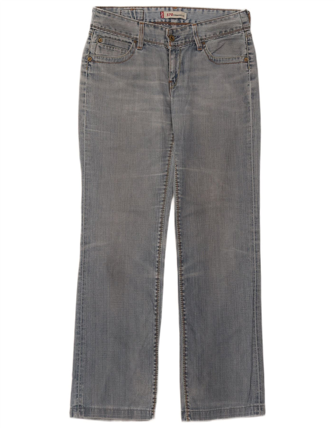 Levi's Jean Droit 570 Femme W30 L31 Bleu Coton