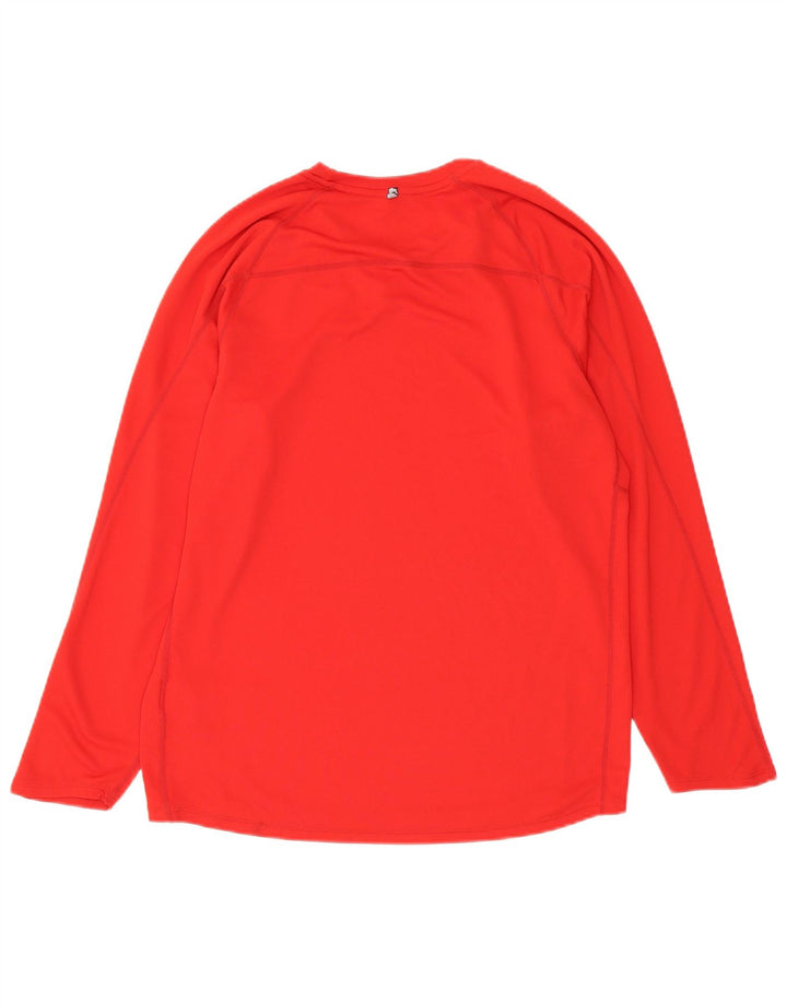 Nike Haut Dri Fit à manches longues pour homme en polyester rouge Taille L