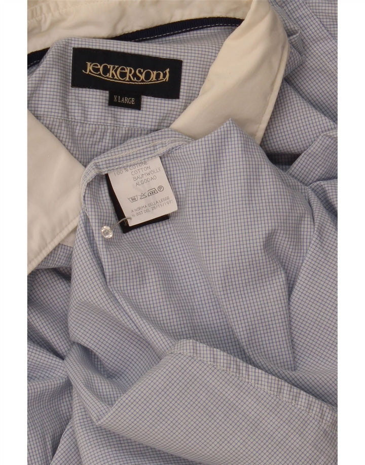Jeckerson Chemise Homme XL Bleu Carreaux Coton