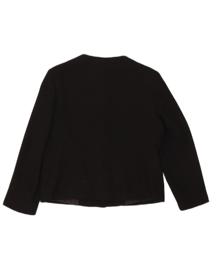 Zara Veste blazer à 1 bouton pour femme UK 12 Noir moyen