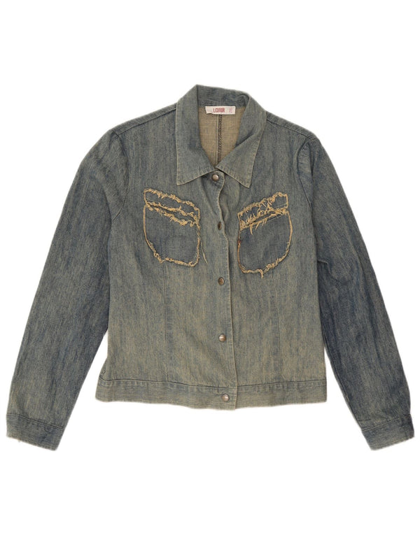Leonor Veste En Jean Femme IT 44 Bleu Moyen Coton