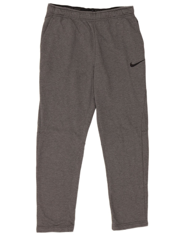 Pantalon de survêtement Nike Dri Fit pour femme UK 14 Gris moyen Polyester