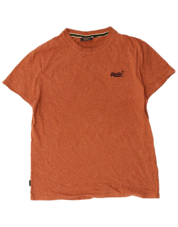 Superdry T-Shirt Homme Top XL Orange Coton