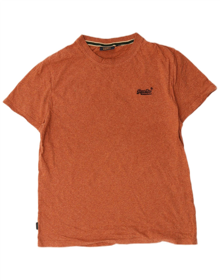 Superdry T-Shirt Homme Top XL Orange Coton