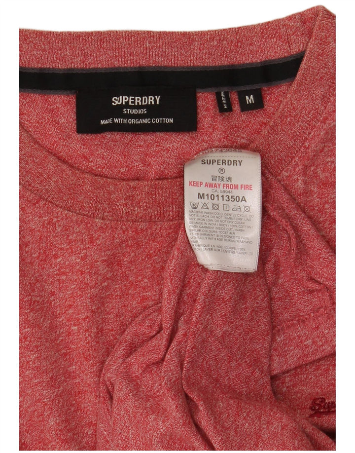 Superdry T-Shirt Homme Rouge Moyen Moucheté Coton