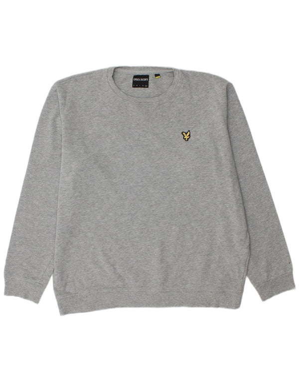LYLE & SCOTT Pull à col rond pour homme 2XL Gris Coton