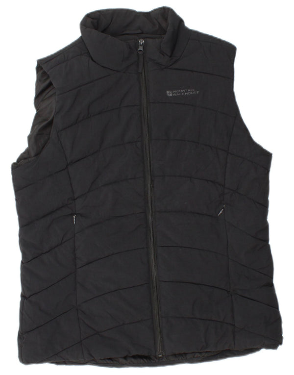 MOUNTAIN WAREHOUSE Gilet rembourré graphique pour femme UK 14 Nylon noir moyen