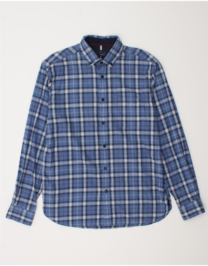 MARKS & SPENCER Chemise Blue Harbour Flannel Homme Bleu Moyen à Carreaux
