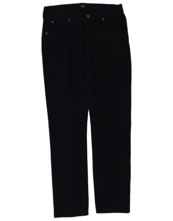 Lee Pantalon décontracté droit Rider pour femme W30 L30 Bleu marine en coton