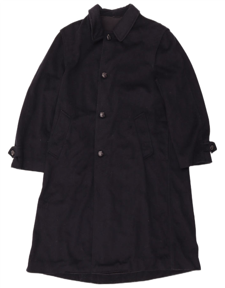 Boggi Manteau Homme UK 46 3XL Bleu Marine Laine