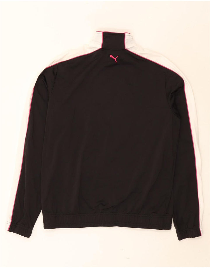 Puma Veste de survêtement pour femme UK 16 Large Noir Polyester