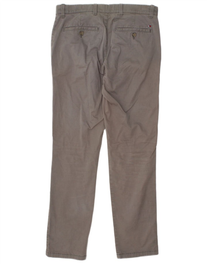 TOMMY HILFIGER Pantalon Chino Etroite Slim Fit Homme W31 L32 Gris Coton