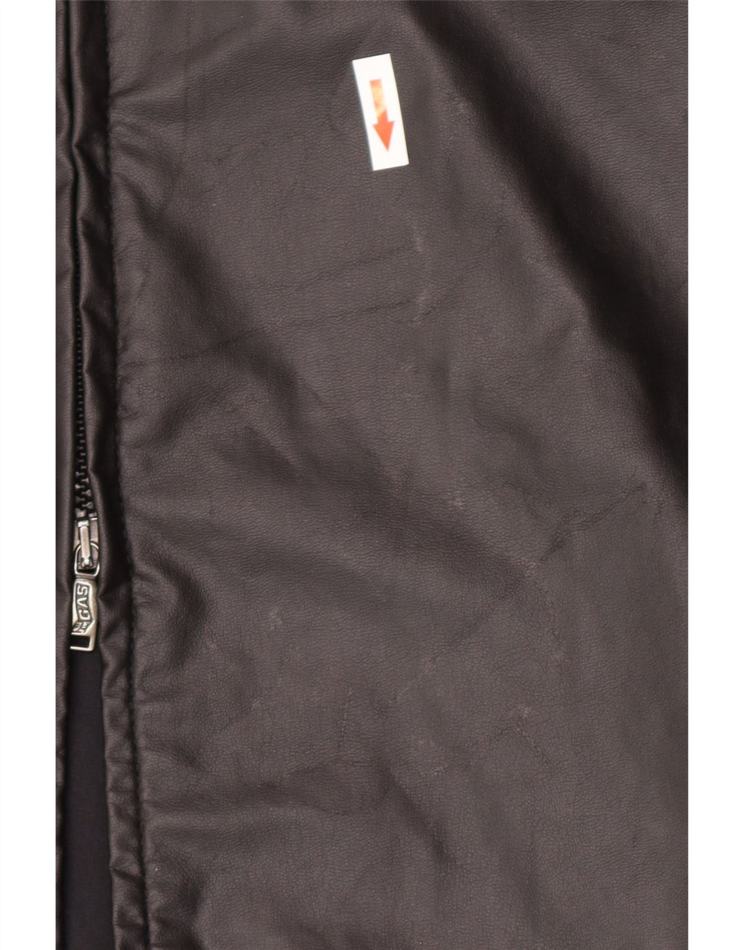Gas Manteau en simili cuir pour femme UK 12 Coton noir moyen