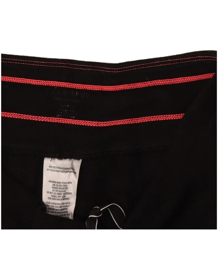 CALVIN KLEIN Pantalon de survêtement graphique pour femme Joggers UK 10 Small Noir