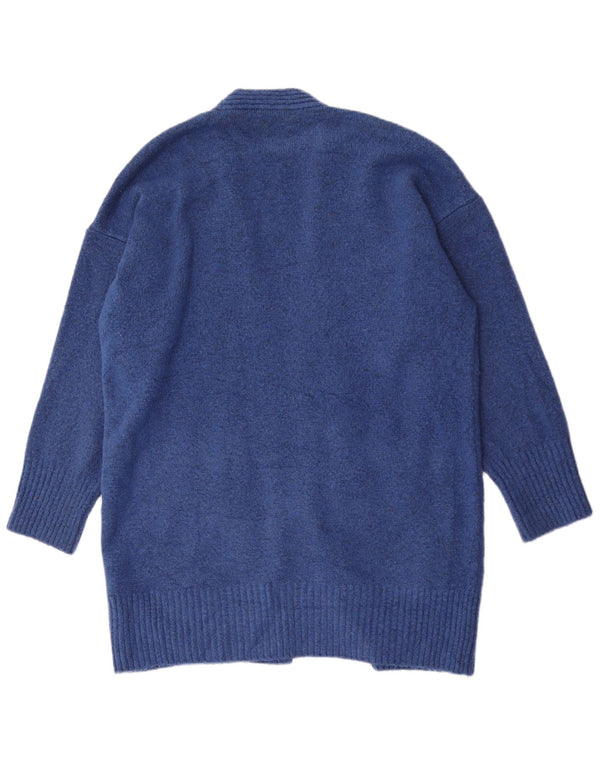 Marks & Spencer Pull cardigan long coupe ample pour femme UK 16 Large Bleu