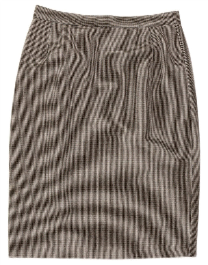 L.Pucci Jupe Crayon Femme IT 46 Large W30 Noir Pied-de-Poule Polyester