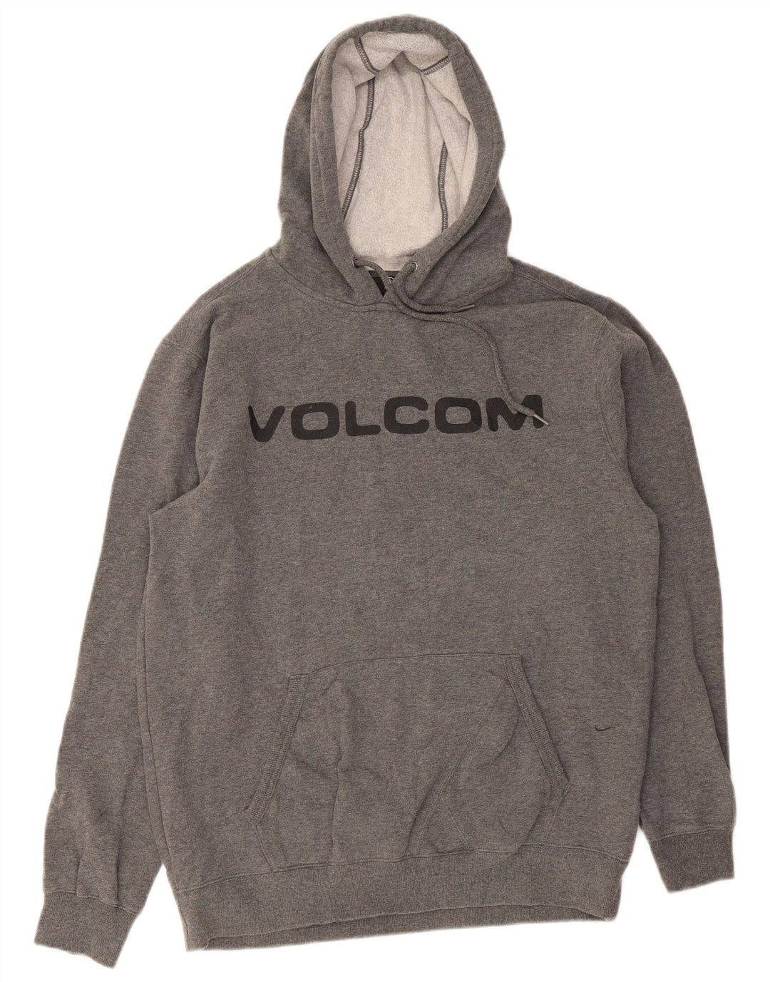 Volcom Pull à capuche graphique pour hommes, grand coton gris