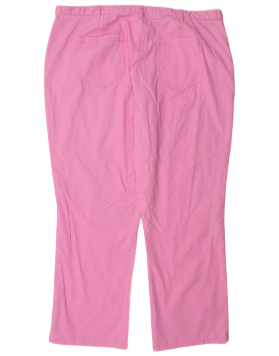 COTTON TRADERS Pantalon Chino Droit Femme UK 22 3XL W44 L29 Rose