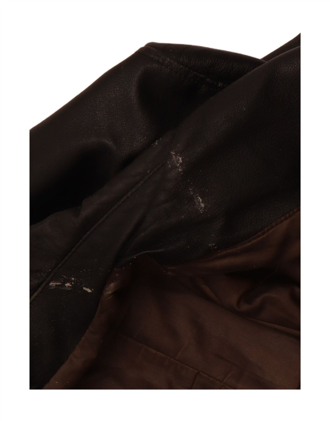 VINTAGE Veste en cuir homme IT 50 Large Noir