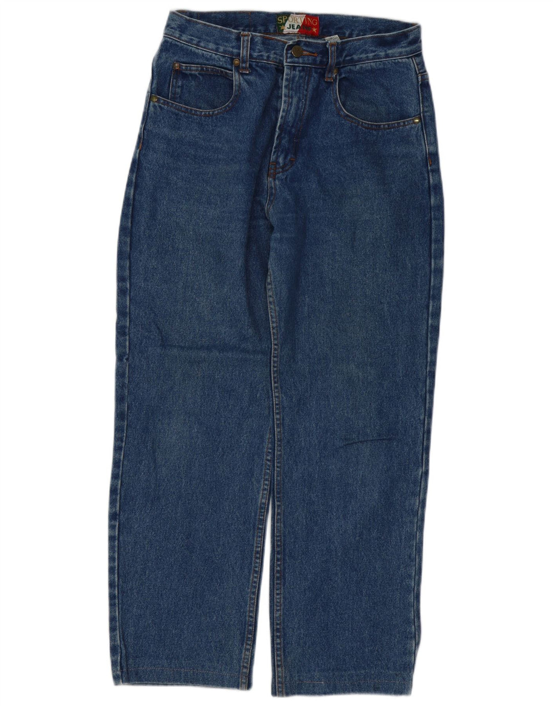 Sporting Womens Tapered Jeans IT 44 Medium W30 L27 Bleu Coton