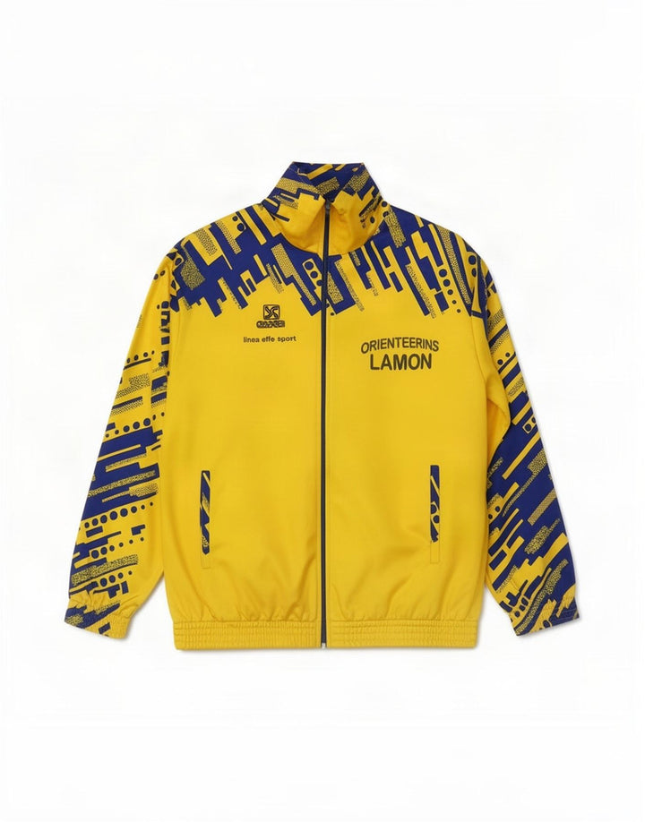 Essegi Veste de Survêtement Graphique Homme Jaune Moyen Polyester Géométrique