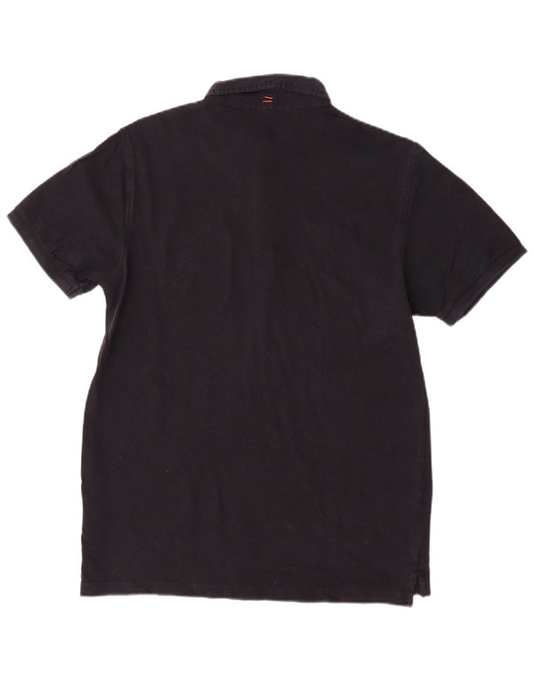 Sun68 Polo Homme Coton Noir Moyen