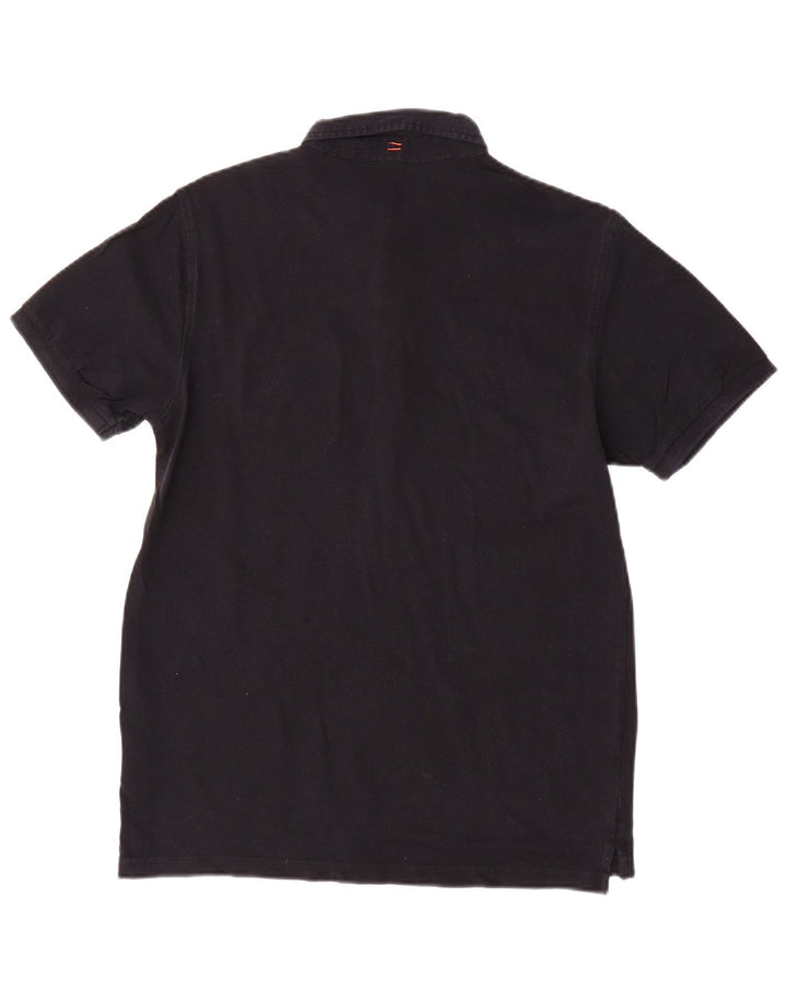 Sun68 Polo Homme Coton Noir Moyen