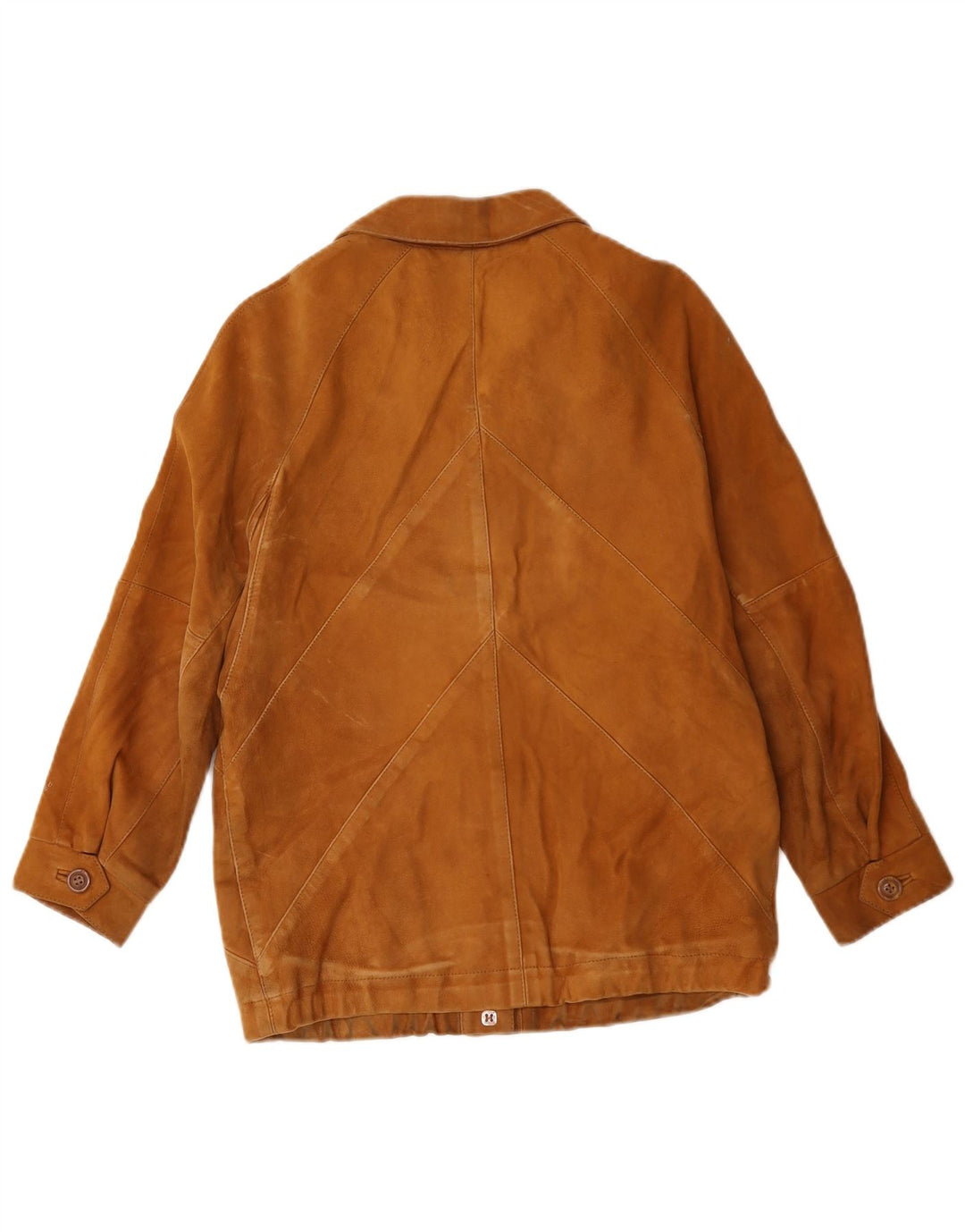 veste en daim femme vintage UK 12 Beige moyen