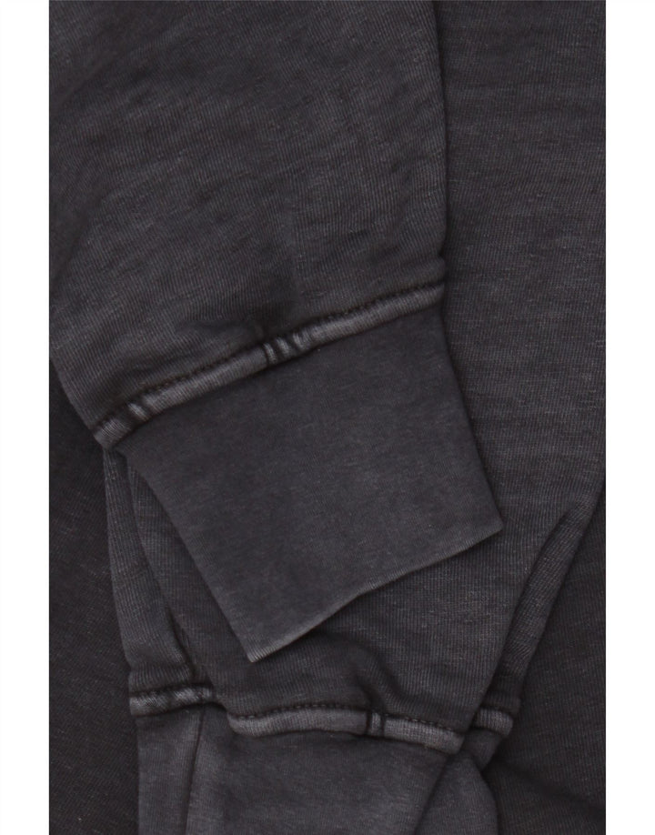 SOCCX Pull à capuche graphique pour homme UK 42 Large Noir Coton