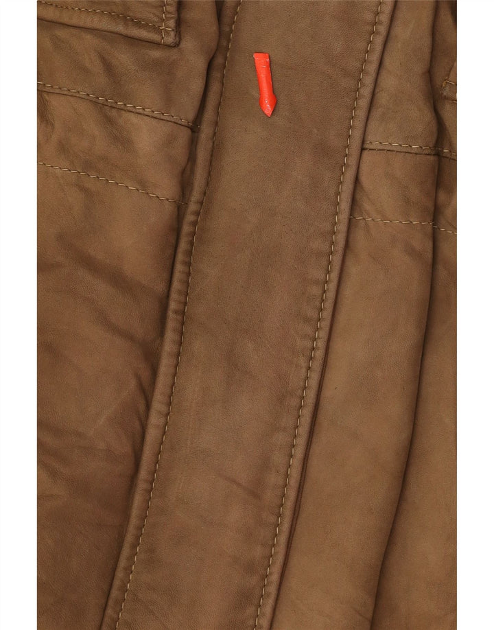 VINTAGE Mens Utility Jacket UK 40 Large Brown Vintage Vintage and Second-Hand Vintage from Messina Hembry 