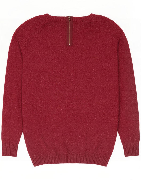 Fat Face Pull col bateau pour femme UK 10 Petit Bordeaux moucheté