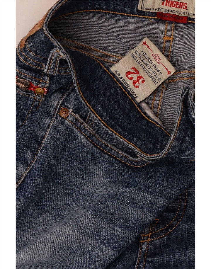 Roy Rogers Jean Slim Homme W32 L32 Bleu Coton