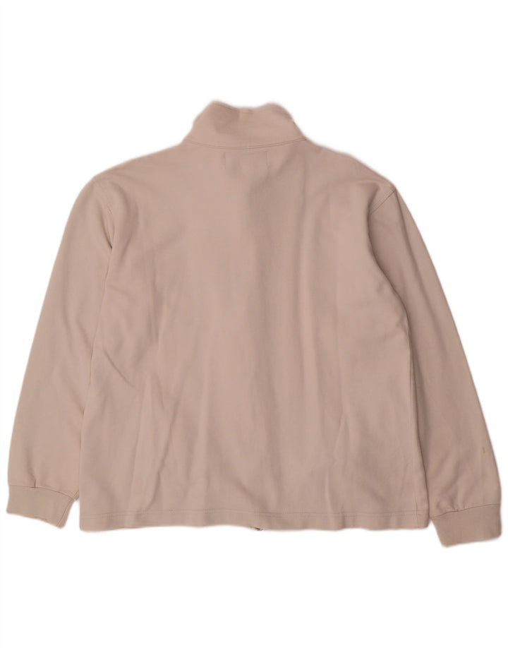 KAPPA Veste de Survêtement Homme Beige Moyen Coton