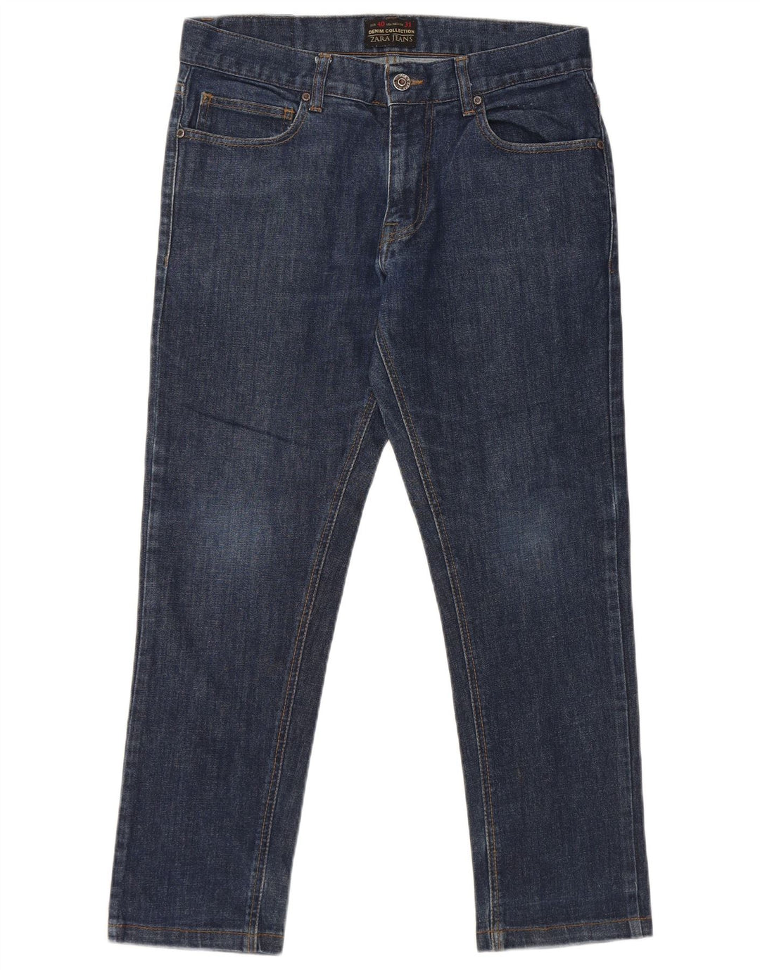 ZARA Jean slim pour homme EU 40 Medium W31 L26 Bleu Coton