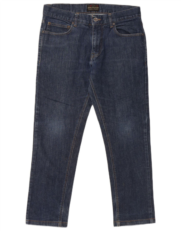 ZARA Jean slim pour homme EU 40 Medium W31 L26 Bleu Coton