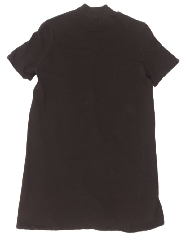 Zara Femme Trafaluc T-Shirt Robe UK 10 Petit Coton Noir