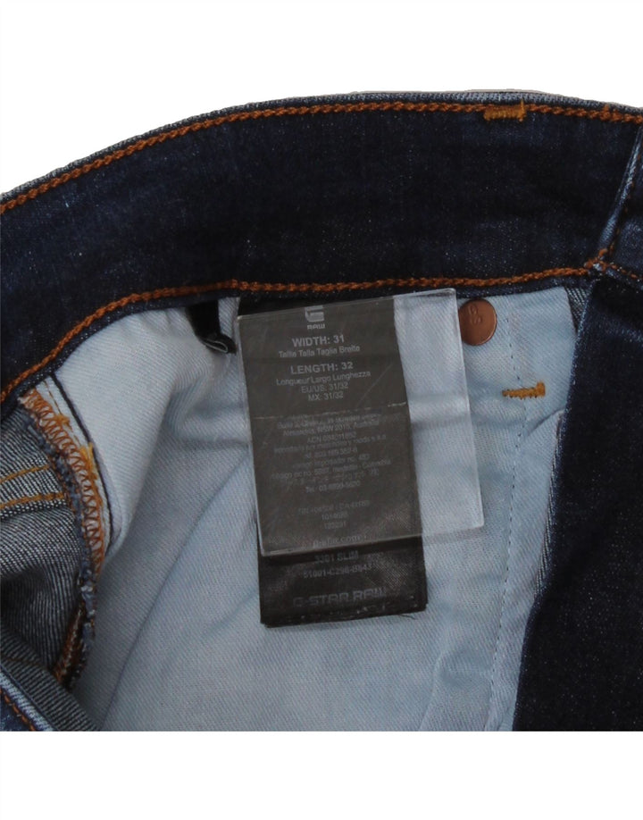 G-STAR Mens Slim Jeans W31 L32 Navy Blue Cotton Vintage G-Star and Second-Hand G-Star from Messina Hembry 