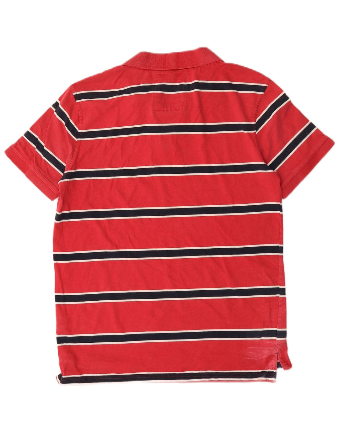 Crew Clothing Polo Homme Coton Rayé Rouge Moyen