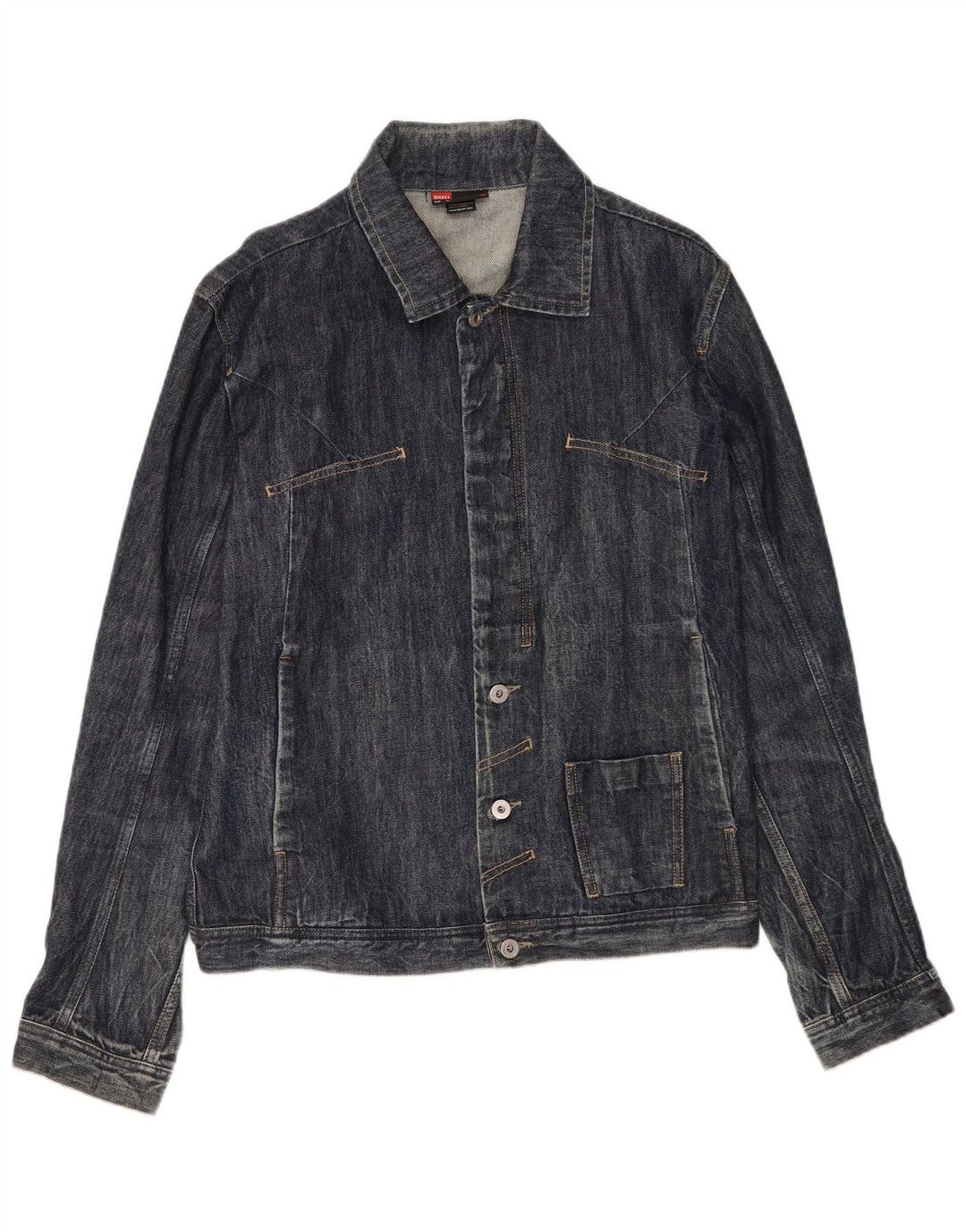 Diesel Veste en Jean Homme UK 42 XL Bleu Marine Coton