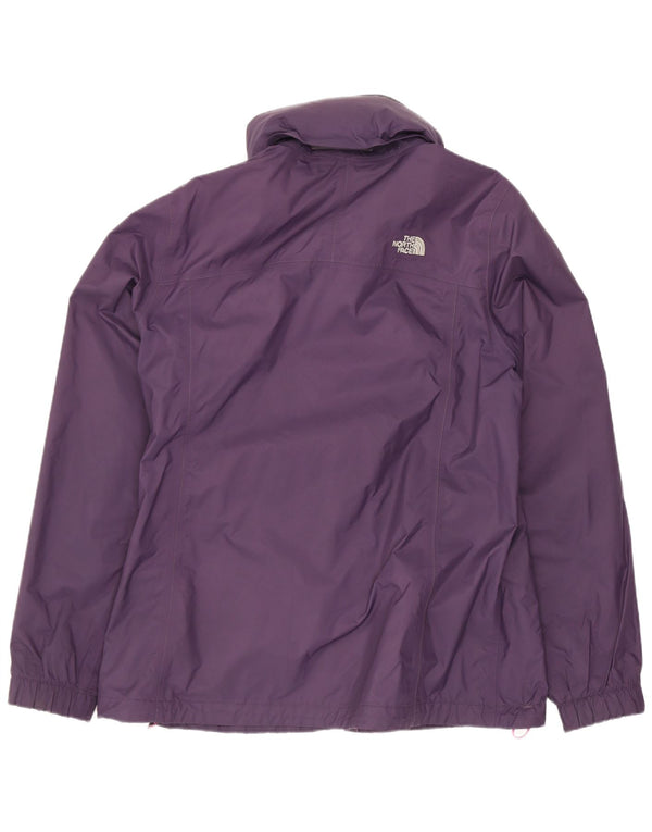 The North Face Veste de pluie à capuche pour femme UK 16 Large Violet Nylon