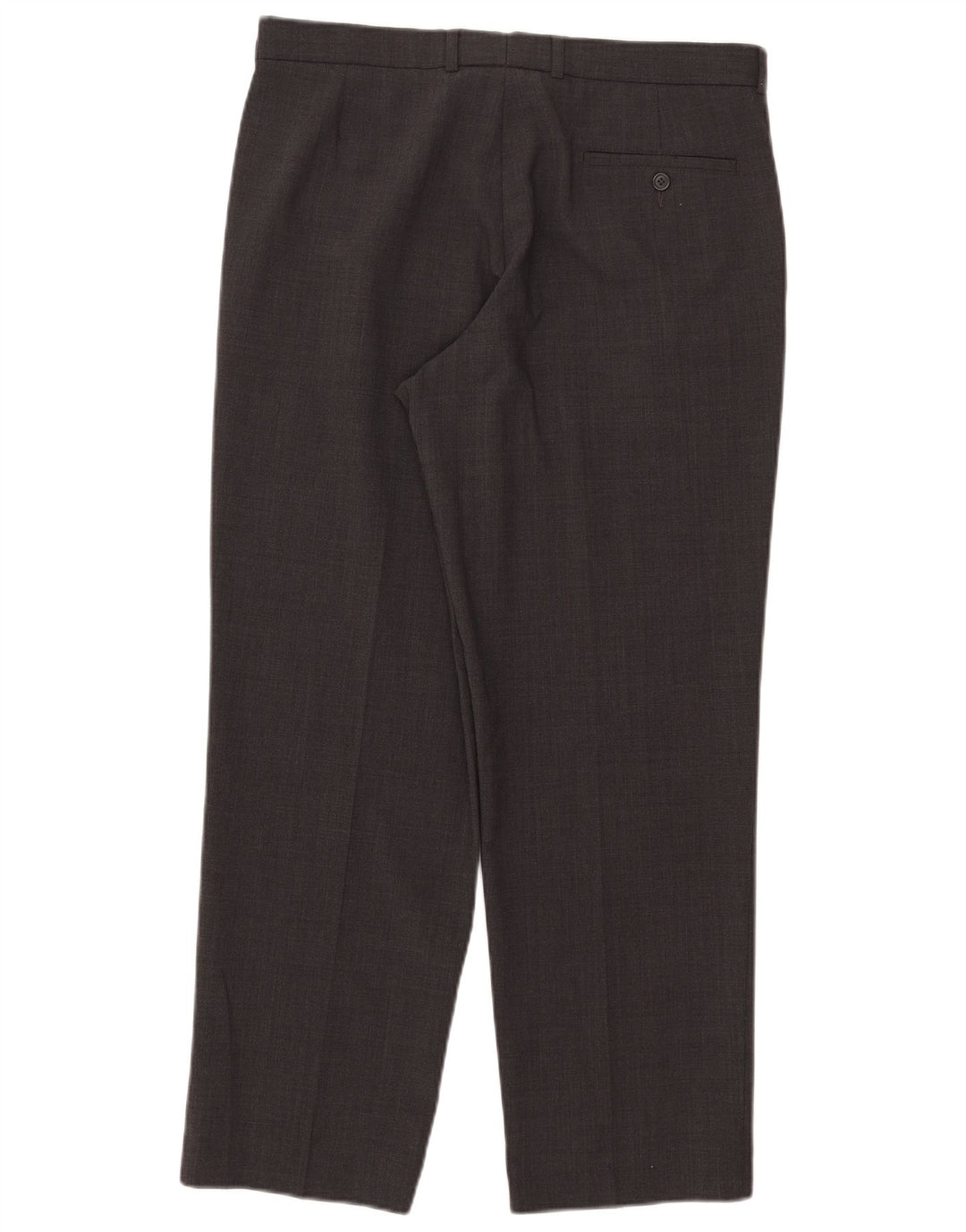 Marks & Spencer Pantalon de costume droit sur mesure pour homme W34 L29 Gris Polyester