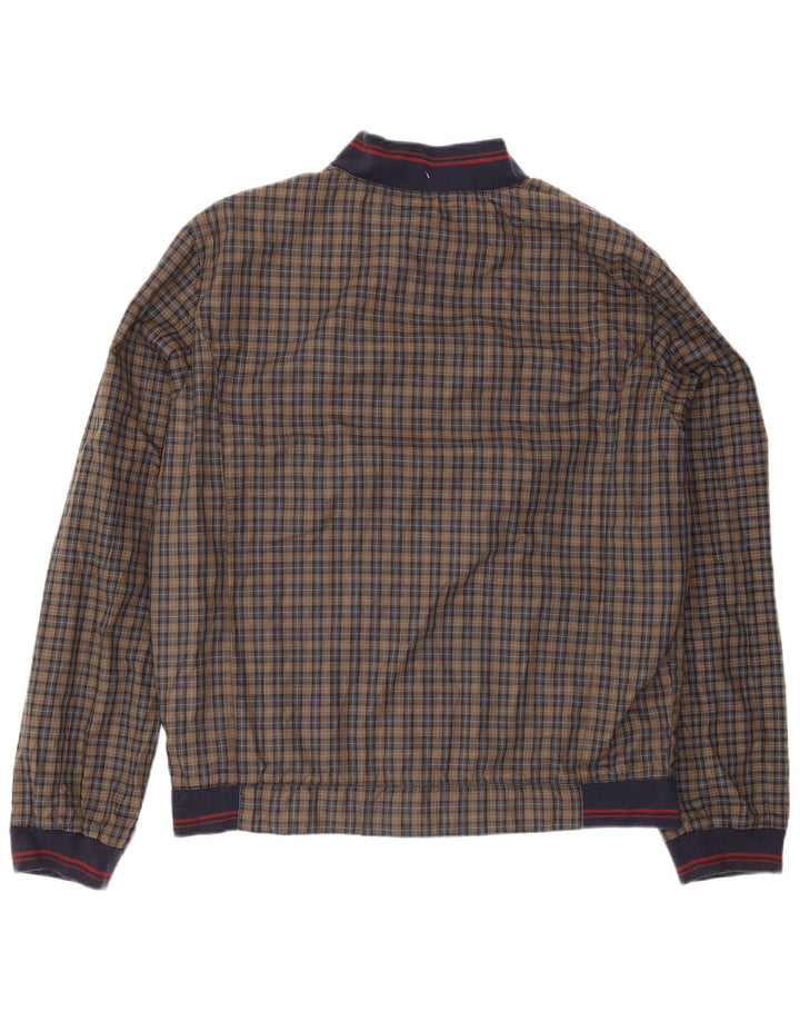 Rifle Veste Bomber Homme UK 40 Grand Carreau Marron Polyester